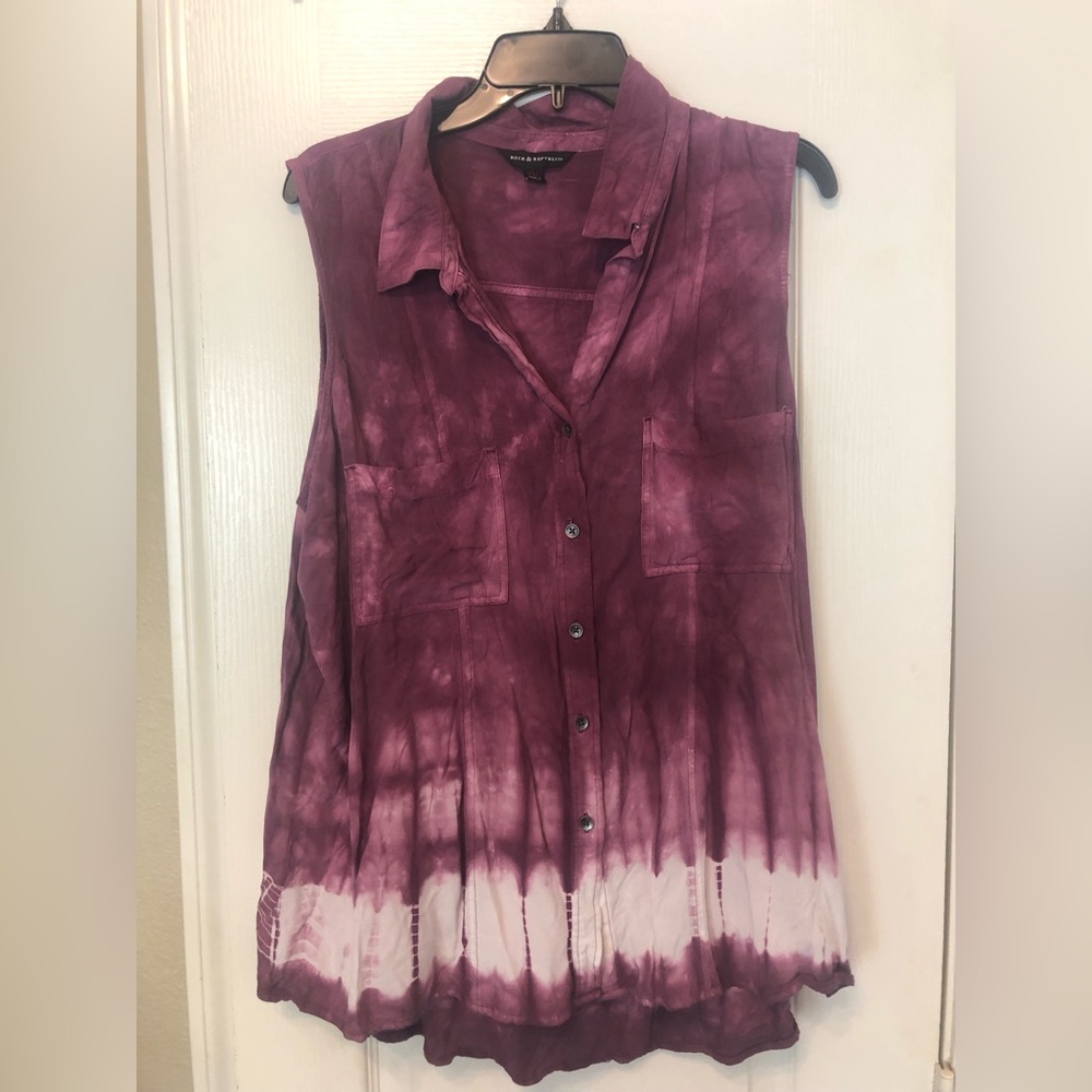 Rock & Republic tie-dye sleeveless top. Size XXL. Great condition.